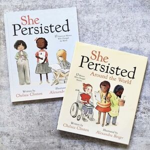 Set of 2 "She Persisted" illustrated children's books
